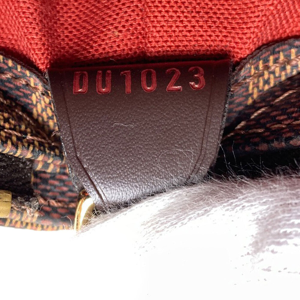 Louis Vuitton Cabas Mezzo Tote Bag Damier Canvas White Brown